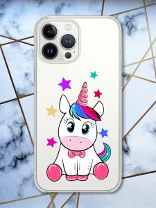 Чохол із захистом камери на iPhone 14 Pro Max Єдиноріг принт 102