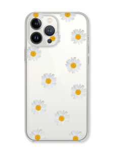 Чохол із захистом камери на iPhone 14 Pro Max Фон ромашки принт 41