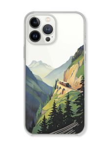 Чохол із захистом камери на iPhone 14 Pro Max Гори принт 87