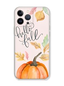 Чохол із захистом камери на iPhone 14 Pro Max Привіт, осінь (принт 111)