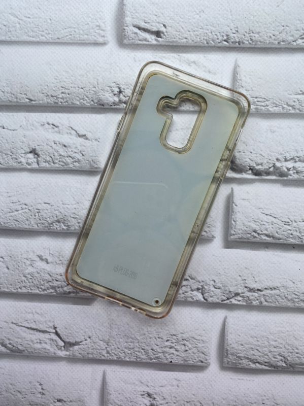Силіконовий чохол з блискучими переливами Samsung Galaxy А6 Plus Лайм