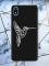 Матовий чорний чохол на Xiaomi Redmi 7A Колібрі принт 123