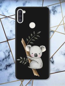Матовий чорний чохол на Samsung Galaxy A11 Коала принт 132