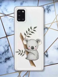 Прозорий чохол на Samsung A31 Коала принт 132