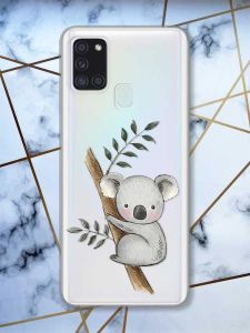 Прозорий чохол на Samsung Galaxy A21s Коала принт 132