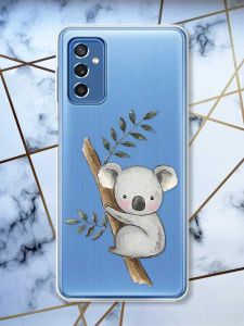 Прозорий чохол на Samsung Galaxy M52 Коала принт 132