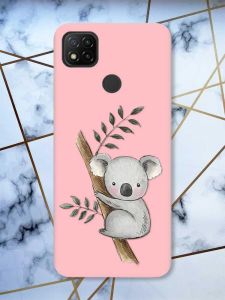 Матовий рожевий чохол на Xiaomi Redmi 9C / 10A :: Коала (принт 132)