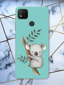Матовий бірюзовий чохол на Xiaomi Redmi 9C / 10A Коала принт 132