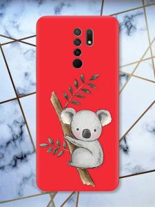 Матовий червоний чохол на Xiaomi Redmi 9 :: Коала (принт 132)