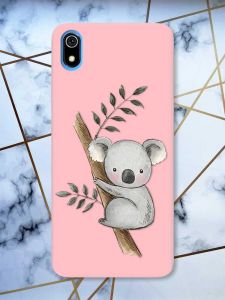Матовий рожевий чохол на Xiaomi Redmi 7A :: Коала (принт 132)