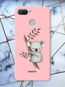 Матовий рожевий чохол на Xiaomi Redmi 6 :: Коала (принт 132)