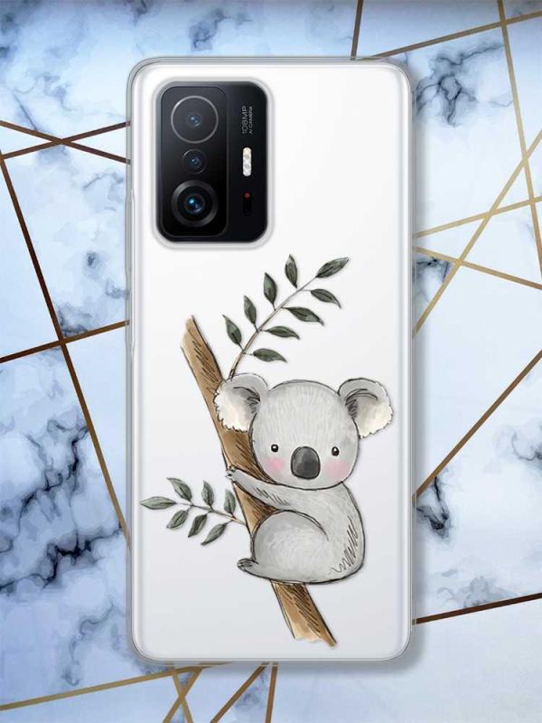 Прозорий чохол на Xiaomi 11T  :: Коала (принт 132)