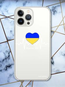 Чохол із захистом камери на iPhone 14 Pro Max патріотичний дизайн В ритмі ЗСУ принт 71