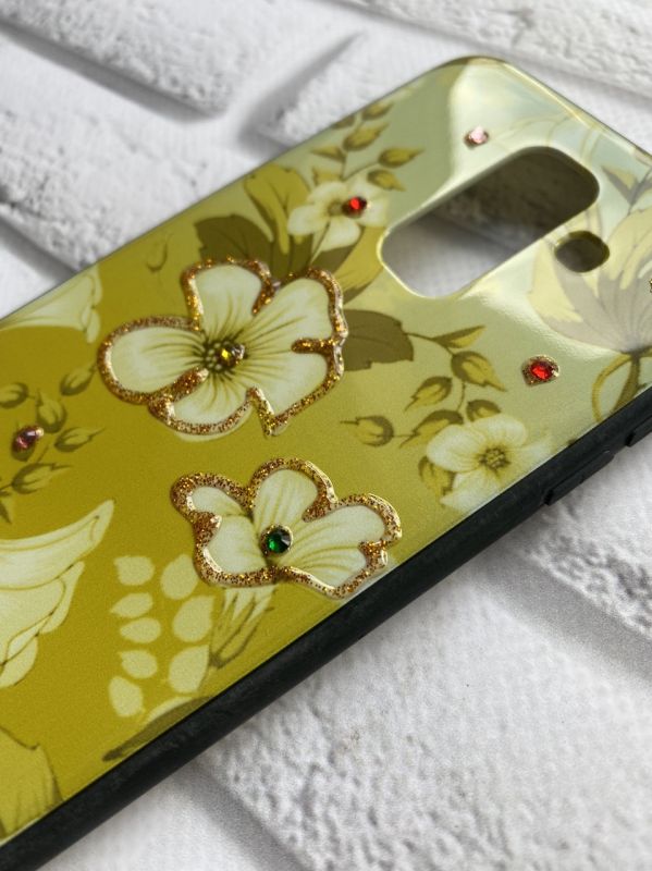 Силіконовий чохол із малюнком для Samsung Galaxy А6 Plus Квіти жовті