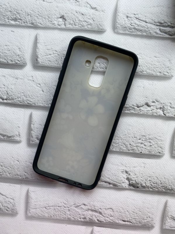 Силіконовий чохол із малюнком для Samsung Galaxy А6 Plus Квіти жовті