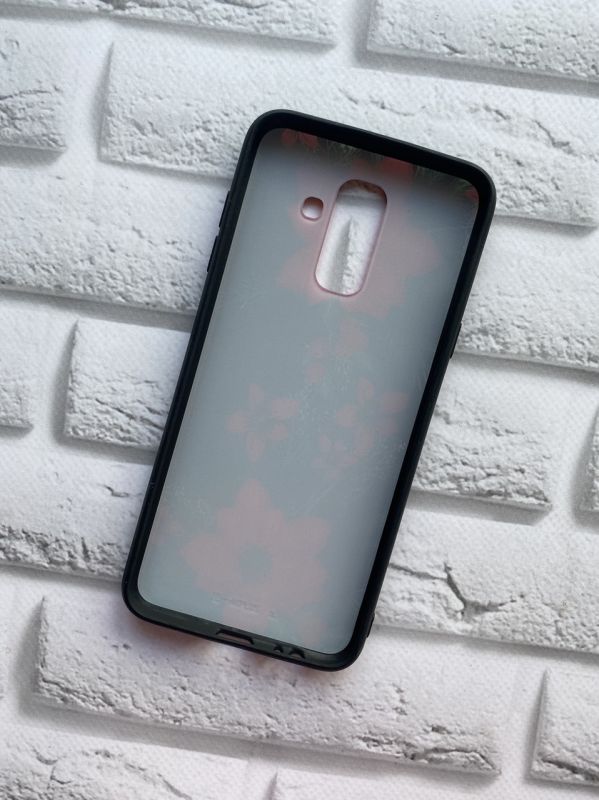 Силіконовий чохол із малюнком для Samsung Galaxy А6 Plus Квіти червоні