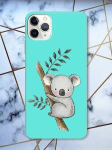 Матовий бірюзовий чохол на iPhone 11 Pro Max (6.5) Коала принт 132