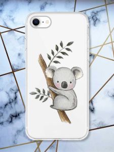 Прозорий чохол для iPhone 7, 8 Коала принт 132