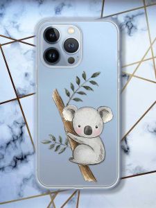 Прозорий чохол на Apple iPhone 13 Pro :: Коала (принт 132)