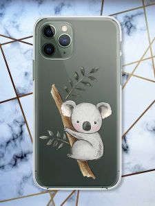 Прозорий чохол на iPhone 12 / 12 Pro Коала принт 132