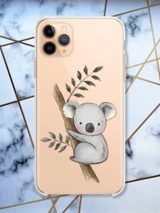 Прозорий чохол на Apple iPhone 11 Pro Max (6,5) Коала принт 132