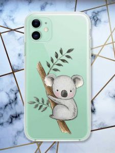 Прозорий чохол на Apple iPhone 11 (6,1) Коала принт 132