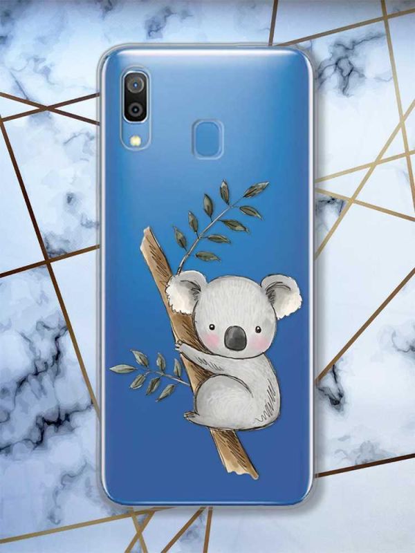 Прозорий чохол для Samsung Galaxy А30 (2019) / А20 (2019)  Коала принт 132