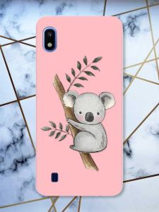 Матовий рожевий чохол на Samsung Galaxy А10 (2019) А105 Коала принт 132