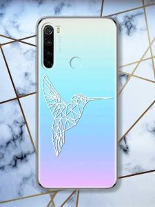 Прозорий чохол на Xiaomi Redmi Note 8  Колібрі принт 123