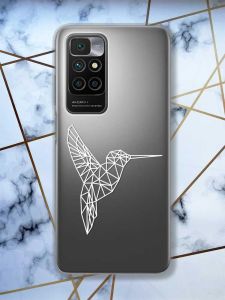 Прозорий чохол для Xiaomi Redmi 10  Колібрі принт 123