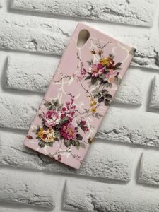 Силіконовий матовий чохол з малюнком для Sony XA Букет