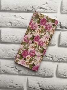 Силіконовий матовий чохол з малюнком для Sony XA Рожеві квіти