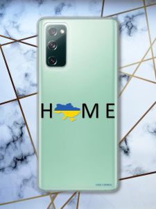 Прозорий чохол на Samsung Galaxy S20 FE патріотичний дизайн Дім Україна принт 72