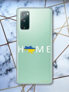 Прозорий чохол на Samsung Galaxy S20 FE патріотичний дизайн Дім Україна принт 73
