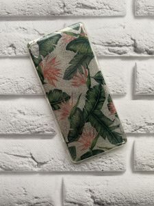 Силіконовий матовий чохол з малюнком для Sony XA Листки