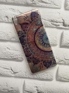 Силіконовий матовий чохол з малюнком для Sony XA Орнамент