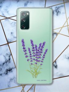 Прозорий чохол на Samsung Galaxy S20 FE Лаванда принт 28