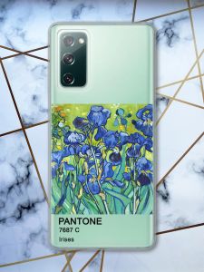 Прозорий чохол на Samsung Galaxy S20 FE Іриси принт 75