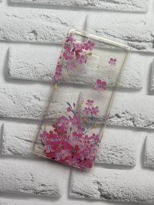 Силіконовий чохол з малюнком Huawei P9 lite Квіти на прозорому