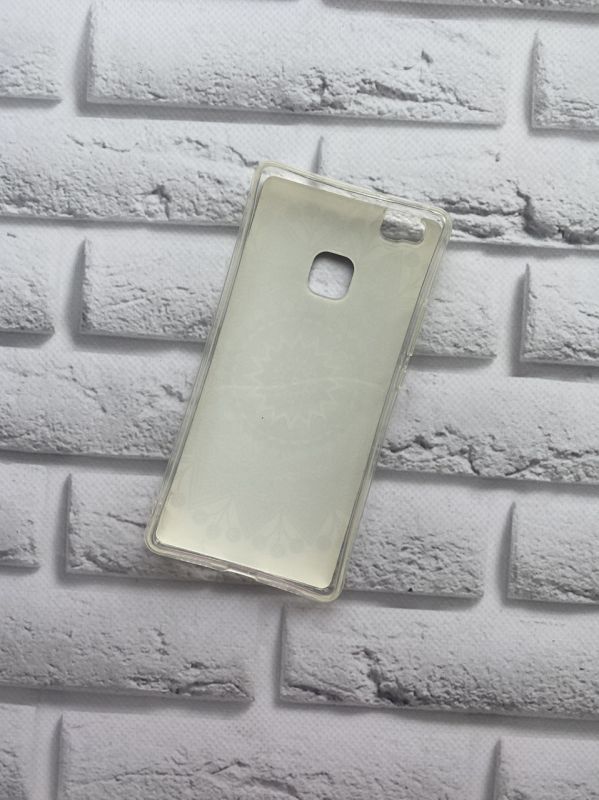 Силіконовий чохол з малюнком Huawei P9 lite Орнамент синій на білому