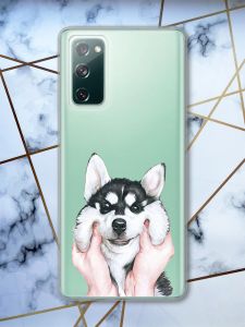 Прозорий чохол на Samsung Galaxy S20 FE Мордочка принт 121