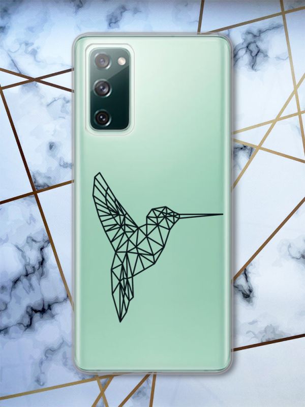 Прозорий чохол на Samsung Galaxy S20 FE Колібрі принт 122