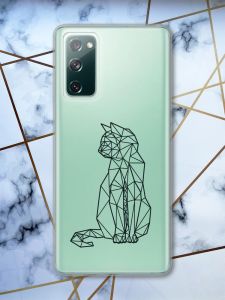 Прозорий чохол на Samsung Galaxy S20 FE Кіт принт 124