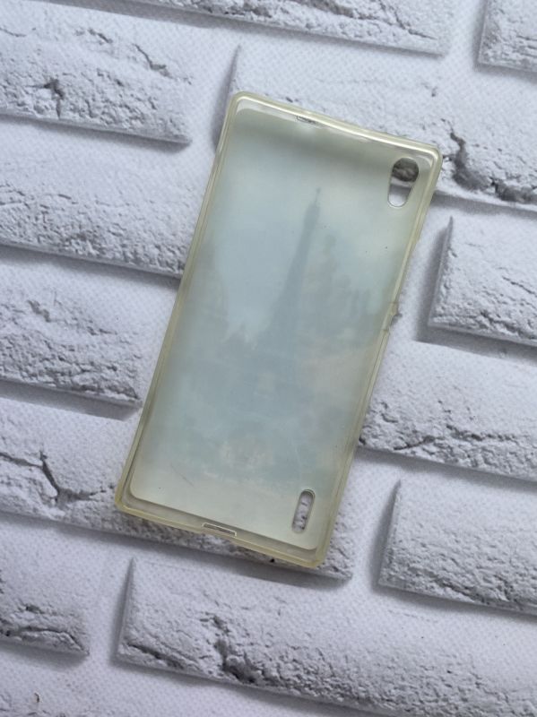Силіконовий чохол з малюнком для Huawei P7 Вежа і будинок
