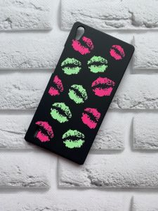 Пластикова накладка з малюнком для Huawei P7 Губи