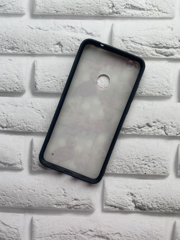 Силіконовий чохол з блискітками для Huawei P8 Lite 2017 / P9 Lite 2017 Фламінго рожеві