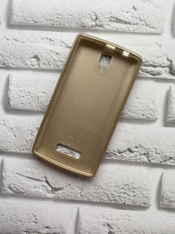 Силіконовий чохол зі вставкою для Lenovo A2010 Золотий