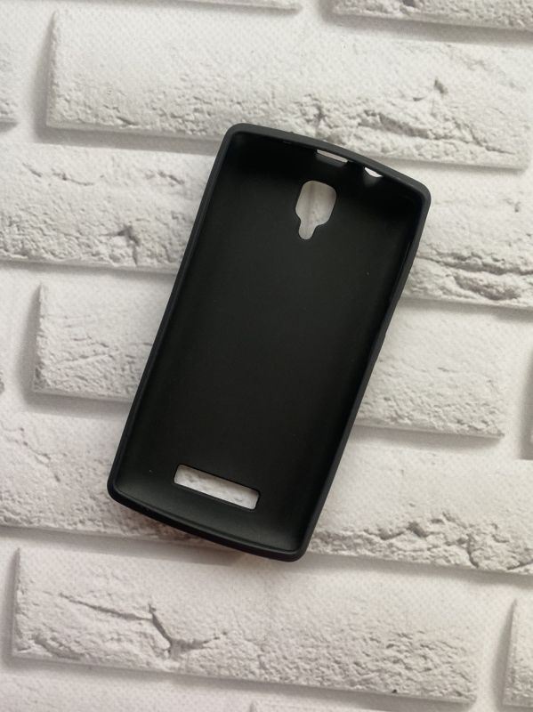 Силіконовий чохол зі вставкою для Lenovo A1000 Чорний