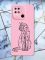 Матовий рожевий чохол на Xiaomi Redmi 10C Котик принт 124