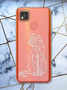 Прозорий чохол для Xiaomi Redmi 9C Котик принт 125